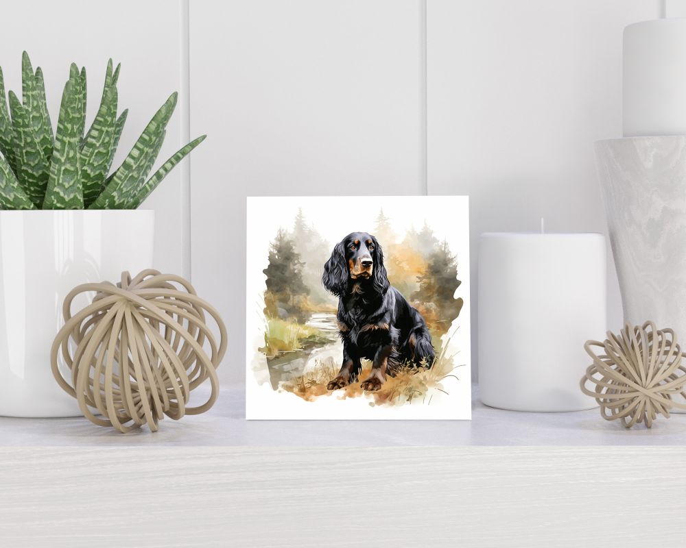 Tegel 15x15 cm Gordon Setter