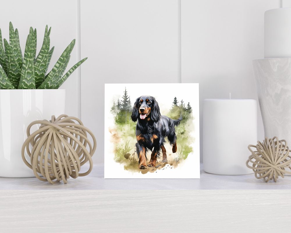 Tegel 15x15 cm Gordon Setter