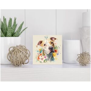 Tegel 15x15 cm Amerikaanse Pitbull Terrier