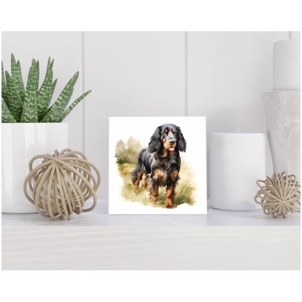 Tegel 15x15 cm Gordon Setter