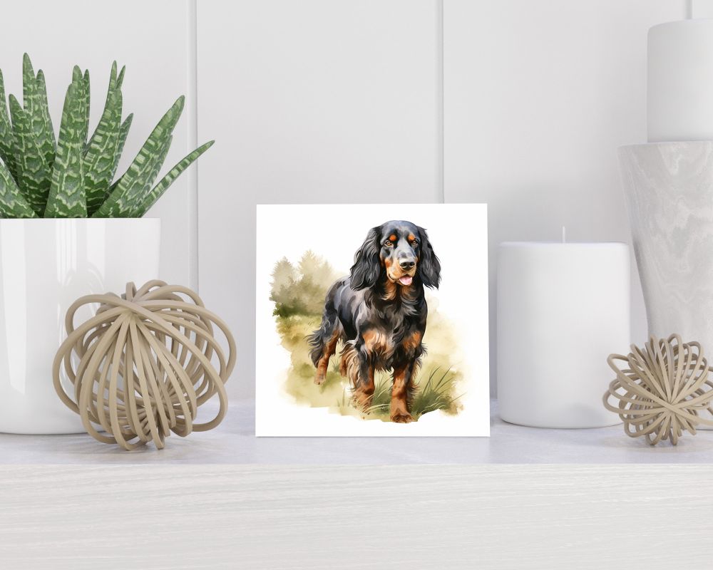 Tegel 15x15 cm Gordon Setter