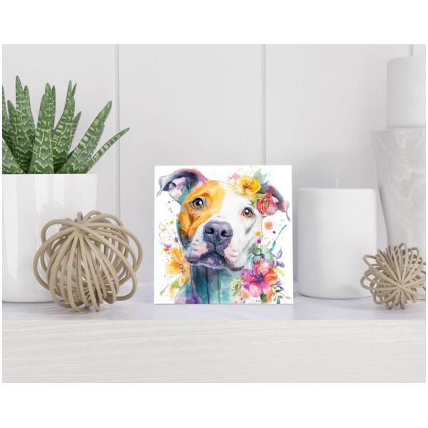 Tegel 15x15 cm American Staffordshire Terriër