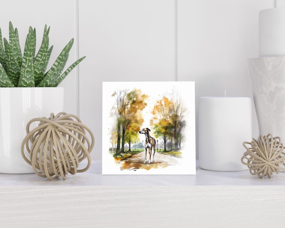 Tegel 15X15 Cm Met Greyhound Cadeau Decoratie | Tegeltjes Met Tekst | Tegeltjes Met Spreuken | Collega | Oma | Opa | Pensioen | Mama | Papa | Vriend Tegel 15x15 cm Greyhound