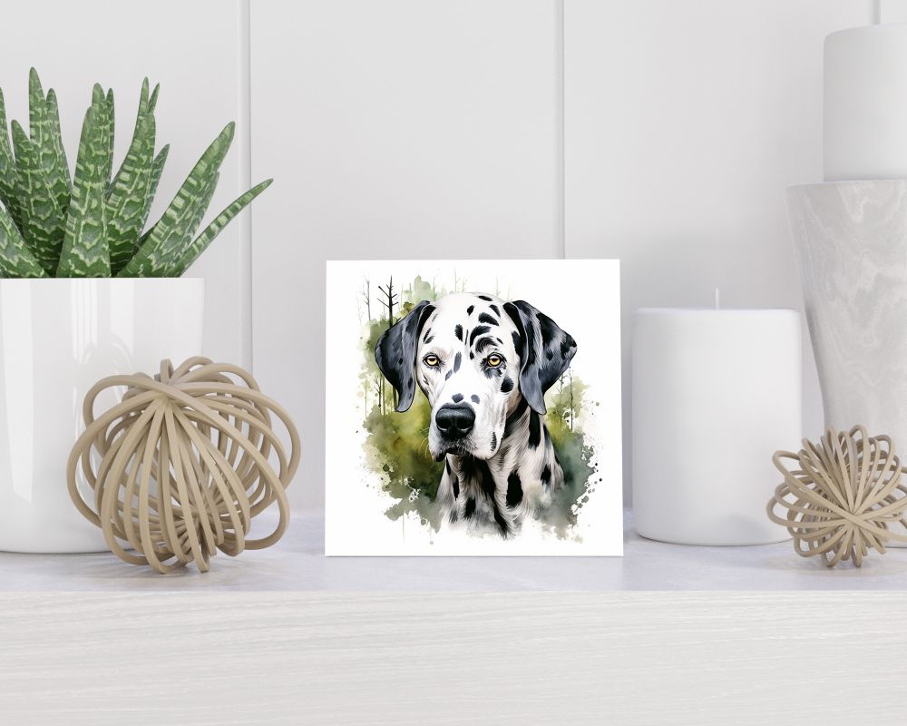 Tegel 15X15 Cm Met Dalmatiër Cadeau Decoratie | Tegeltjes Met Tekst | Tegeltjes Met Spreuken | Collega | Oma | Opa | Pensioen | Mama | Papa | Vriend Tegel 15x15 cm Dalmatiër