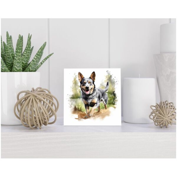 Tegel 15x15 cm Australische Veedrijvershond