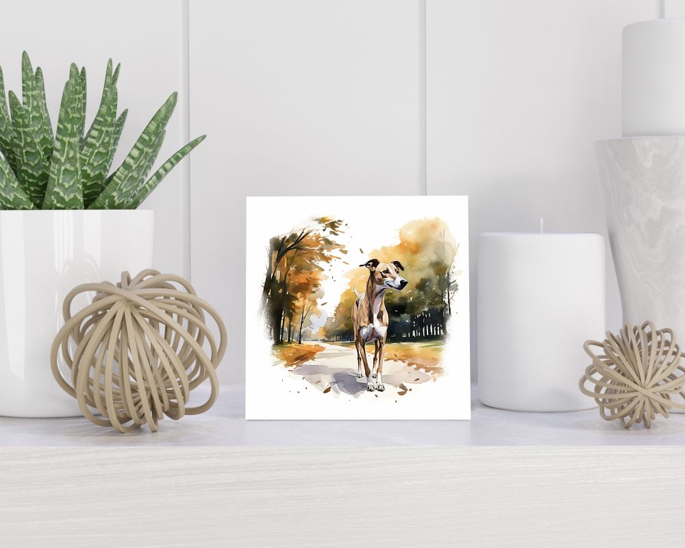 Tegel 15X15 Cm Met Greyhound Cadeau Decoratie | Tegeltjes Met Tekst | Tegeltjes Met Spreuken | Collega | Oma | Opa | Pensioen | Mama | Papa | Vriend Tegel 15x15 cm Greyhound