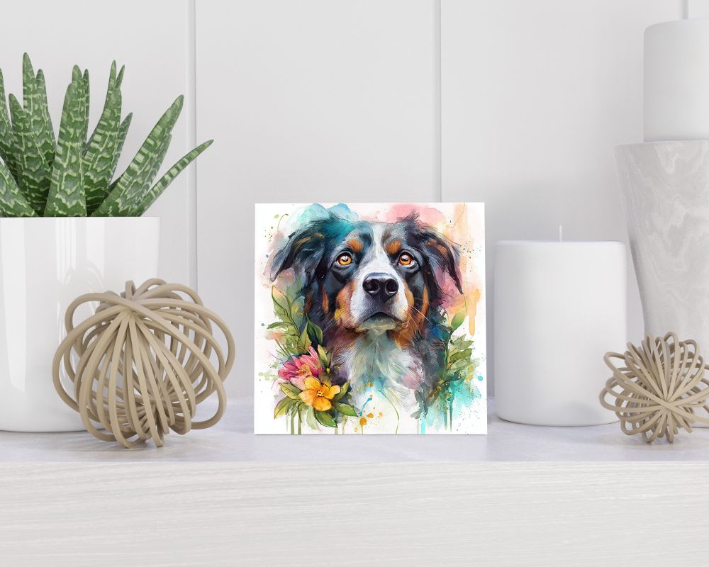 Tegel 15X15 Cm Met Appenzeller Sennenhond Cadeau Decoratie | Tegeltjes Met Tekst | Tegeltjes Met Spreuken | Collega | Oma | Opa | Pensioen | Mama | Papa | Vriend Tegel 15x15 cm Appenzeller Sennenhond