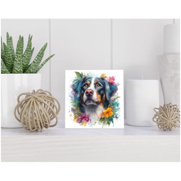 Tegel 15x15 cm Appenzeller Sennenhond