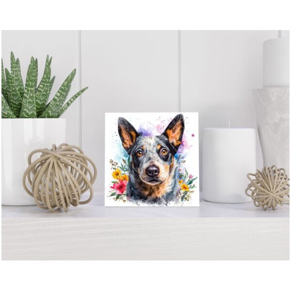 Tegel 15x15 cm Australische Veedrijvershond