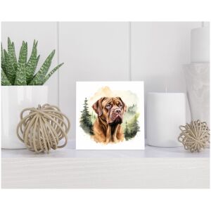 Tegel 15x15 cm Bordeauxdog