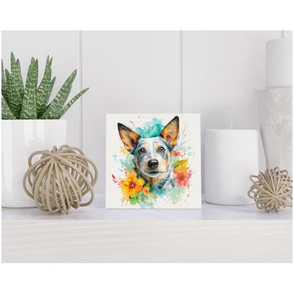 Tegel 15x15 cm Australische Veedrijvershond