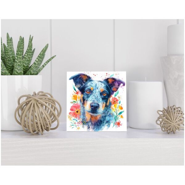 Tegel 15x15 cm Australische Veedrijvershond