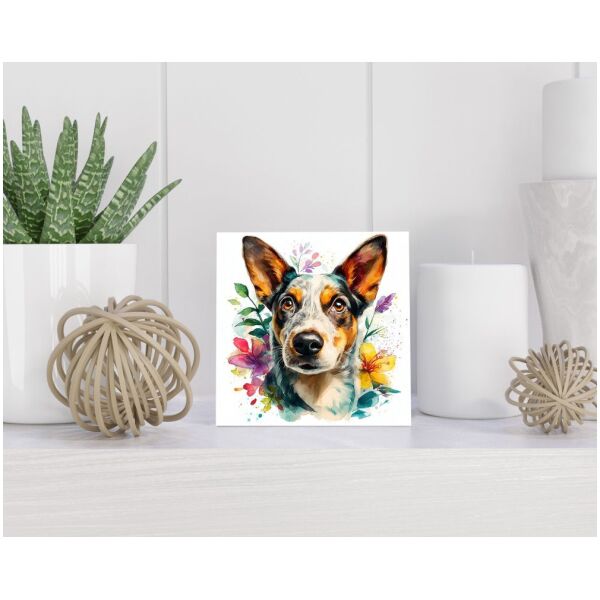 Tegel 15x15 cm Australische Veedrijvershond