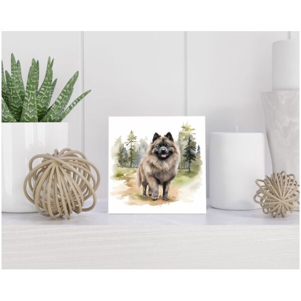 Tegel 15x15 cm Keeshond