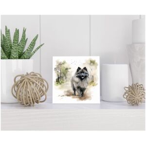 Tegel 15x15 cm Keeshond