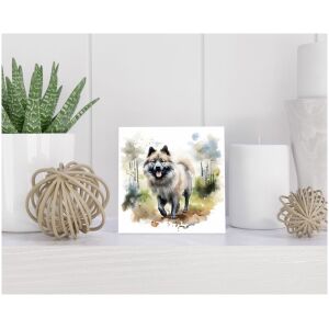 Tegel 15x15 cm Keeshond