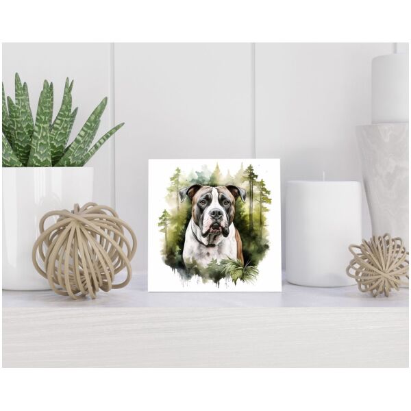 Tegel 15x15 cm Amerikaanse Bulldog
