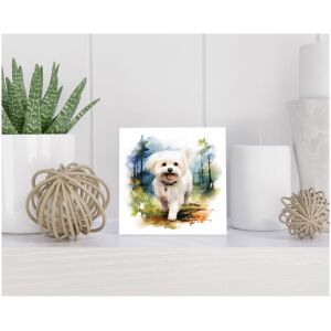 Tegel 15x15 cm Maltese Dog