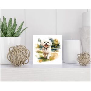 Tegel 15x15 cm Maltese Dog