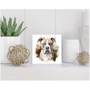 Tegel 15x15 cm Amerikaanse Bulldog