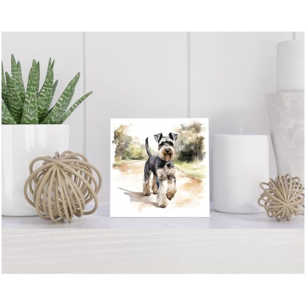 Tegel 15x15 cm Dwergkeeshond