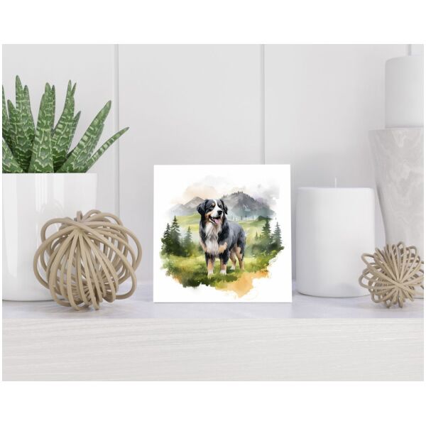 Tegel 15x15 cm Mountain Dog enjoying a leisurely walk dd--f-a-bdbab