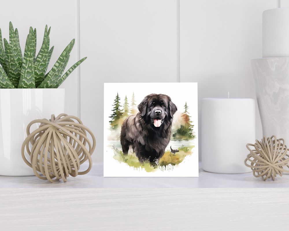 Tegel 15X15 Cm Met Newfoundland Cadeau Decoratie | Tegeltjes Met Tekst | Tegeltjes Met Spreuken | Collega | Oma | Opa | Pensioen | Mama | Papa | Vriend Tegel 15x15 cm Newfoundland