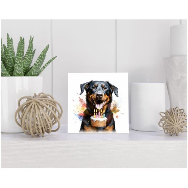 Tegel 15x15 cm Bedlington Terriër