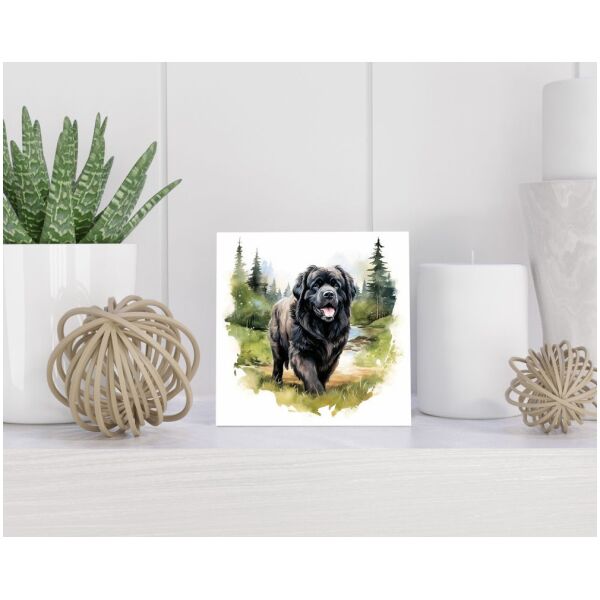 Tegel 15X15 Cm Met Newfoundland Cadeau Decoratie | Tegeltjes Met Tekst | Tegeltjes Met Spreuken | Collega | Oma | Opa | Pensioen | Mama | Papa | Vriend Tegel 15x15 cm Newfoundland