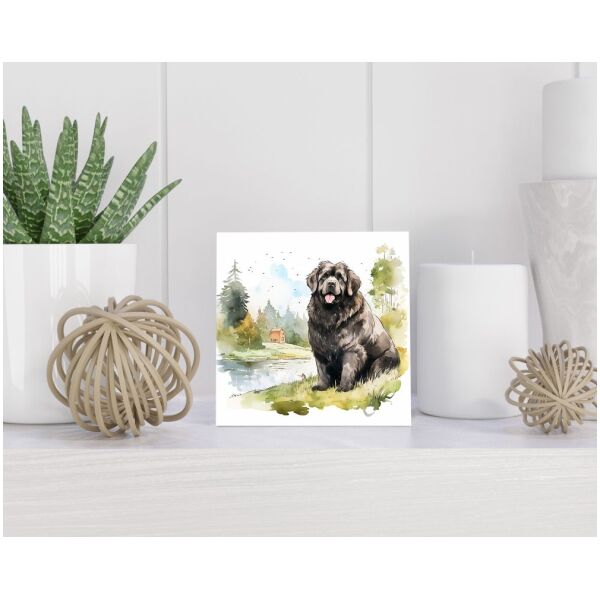 Tegel 15X15 Cm Met Newfoundland Cadeau Decoratie | Tegeltjes Met Tekst | Tegeltjes Met Spreuken | Collega | Oma | Opa | Pensioen | Mama | Papa | Vriend Tegel 15x15 cm Newfoundland