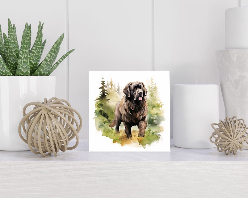 Tegel 15X15 Cm Met Newfoundland Cadeau Decoratie | Tegeltjes Met Tekst | Tegeltjes Met Spreuken | Collega | Oma | Opa | Pensioen | Mama | Papa | Vriend Tegel 15x15 cm Newfoundland
