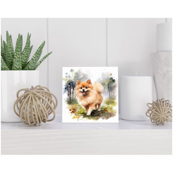 Tegel 15X15 Cm Met Pomeranian Cadeau Decoratie | Tegeltjes Met Tekst | Tegeltjes Met Spreuken | Collega | Oma | Opa | Pensioen | Mama | Papa | Vriend Tegel 15x15 cm Pomeranian