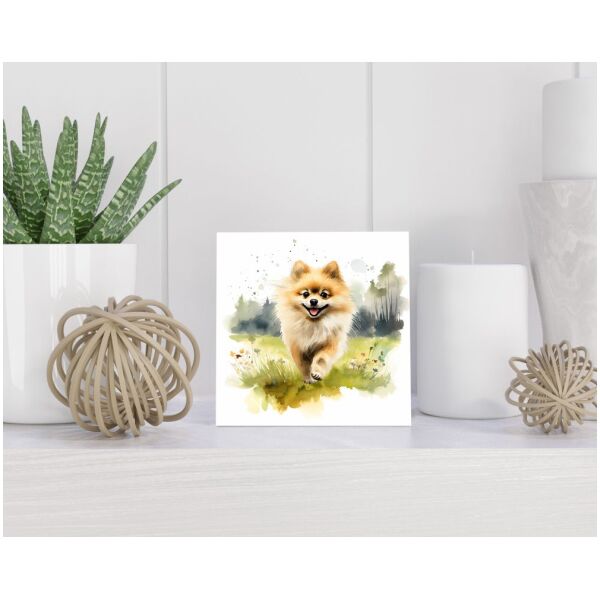 Tegel 15X15 Cm Met Pomeranian Cadeau Decoratie | Tegeltjes Met Tekst | Tegeltjes Met Spreuken | Collega | Oma | Opa | Pensioen | Mama | Papa | Vriend Tegel 15x15 cm Pomeranian