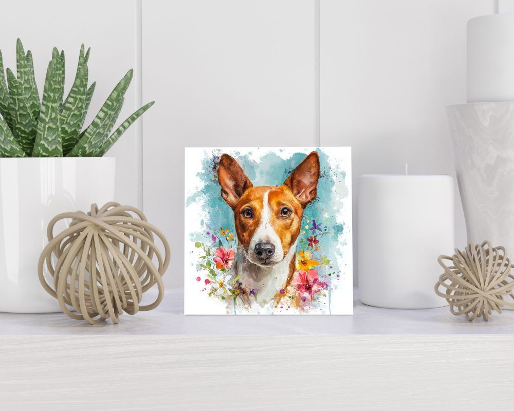 Tegel 15X15 Cm Met Basset Hound Cadeau Decoratie | Tegeltjes Met Tekst | Tegeltjes Met Spreuken | Collega | Oma | Opa | Pensioen | Mama | Papa | Vriend Tegel 15x15 cm Basset Hound