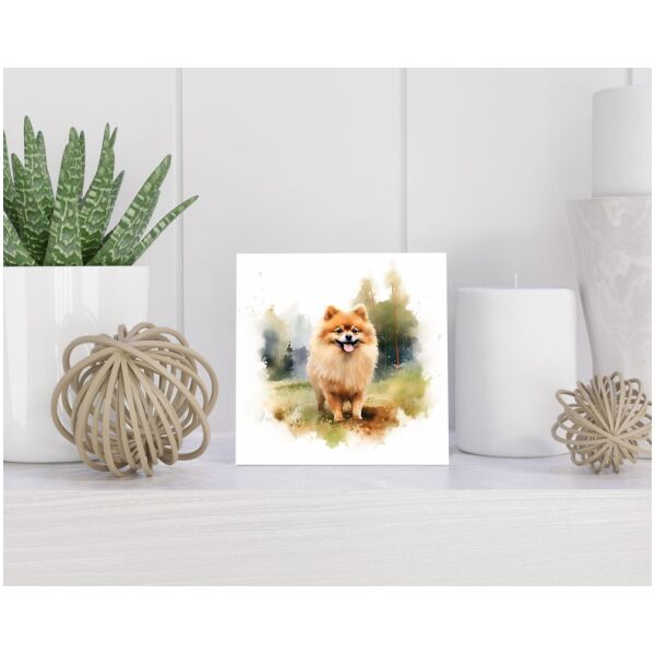 Tegel 15X15 Cm Met Pomeranian Cadeau Decoratie | Tegeltjes Met Tekst | Tegeltjes Met Spreuken | Collega | Oma | Opa | Pensioen | Mama | Papa | Vriend Tegel 15x15 cm Pomeranian
