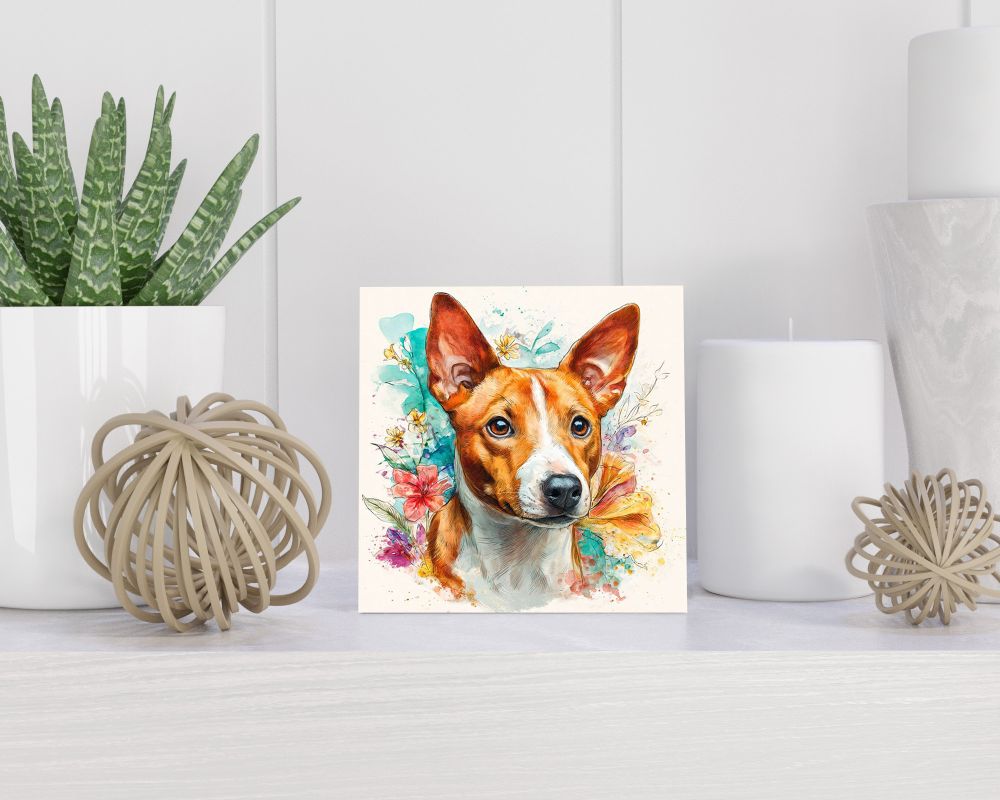 Tegel 15X15 Cm Met Basset Hound Cadeau Decoratie | Tegeltjes Met Tekst | Tegeltjes Met Spreuken | Collega | Oma | Opa | Pensioen | Mama | Papa | Vriend Tegel 15x15 cm Basset Hound