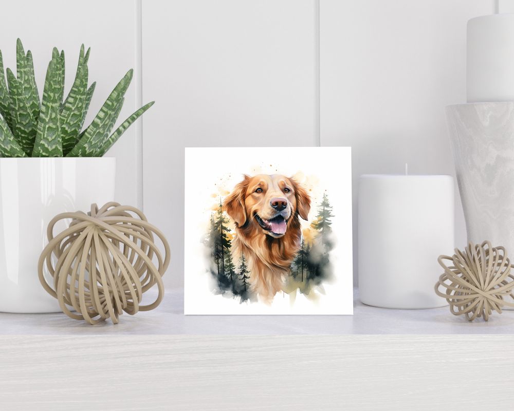 Tegel 15x15 cm Golden Retriever