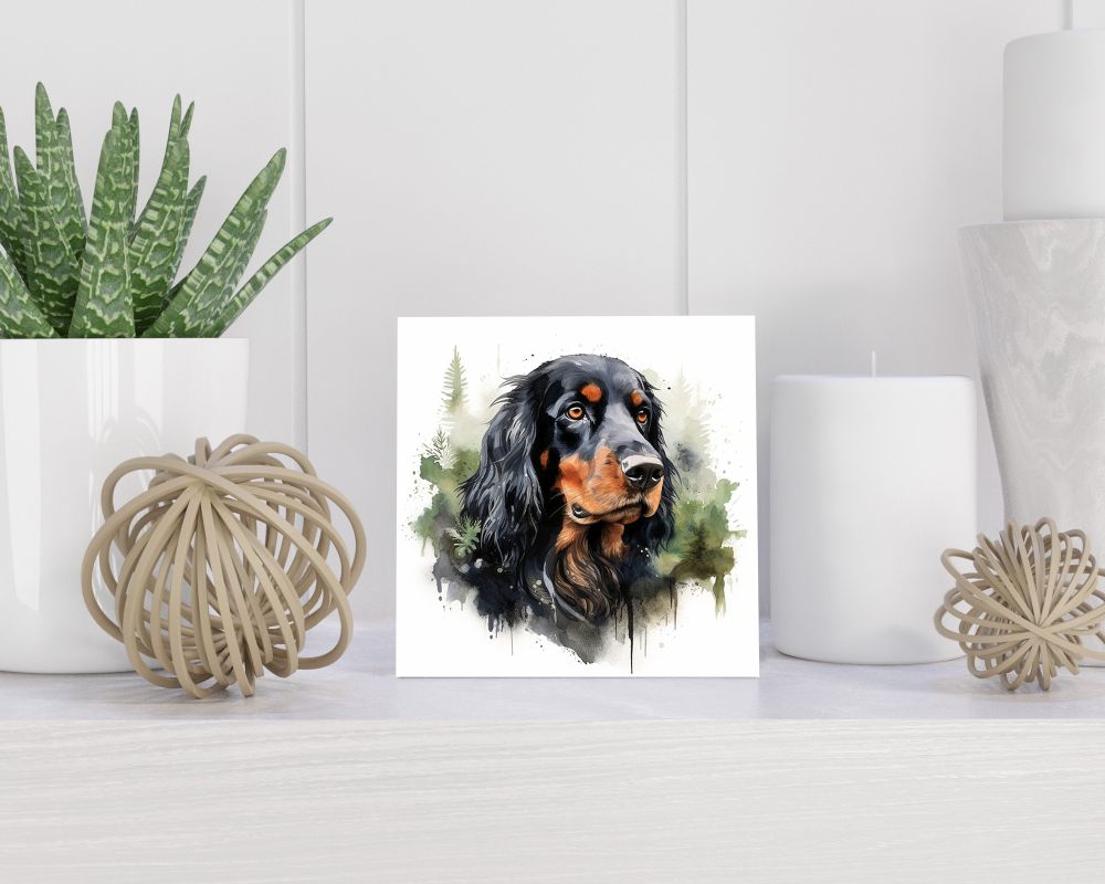 Tegel 15x15 cm Gordon Setter