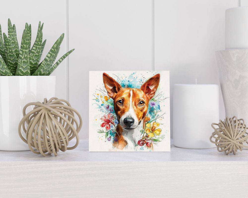 Tegel 15X15 Cm Met Basset Hound Cadeau Decoratie | Tegeltjes Met Tekst | Tegeltjes Met Spreuken | Collega | Oma | Opa | Pensioen | Mama | Papa | Vriend Tegel 15x15 cm Basset Hound
