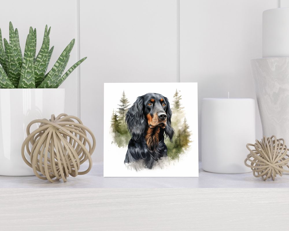 Tegel 15x15 cm Gordon Setter