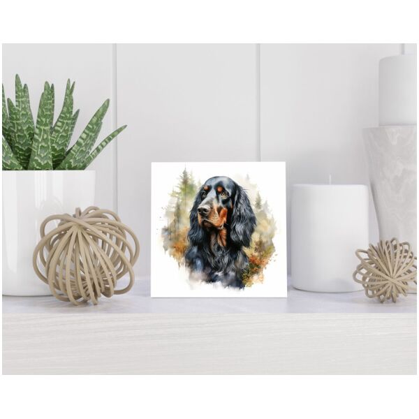 Tegel 15x15 cm Gordon Setter
