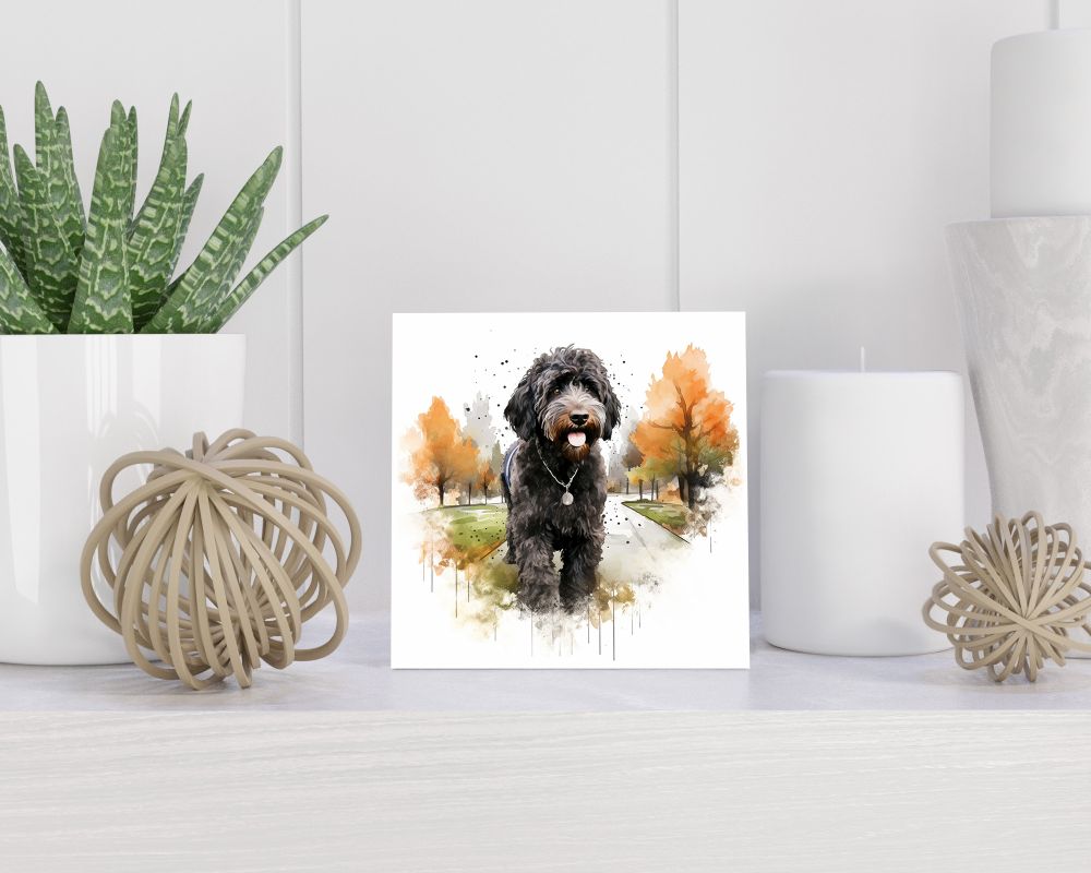 Tegel 15x15 cm Portugese Waterhond