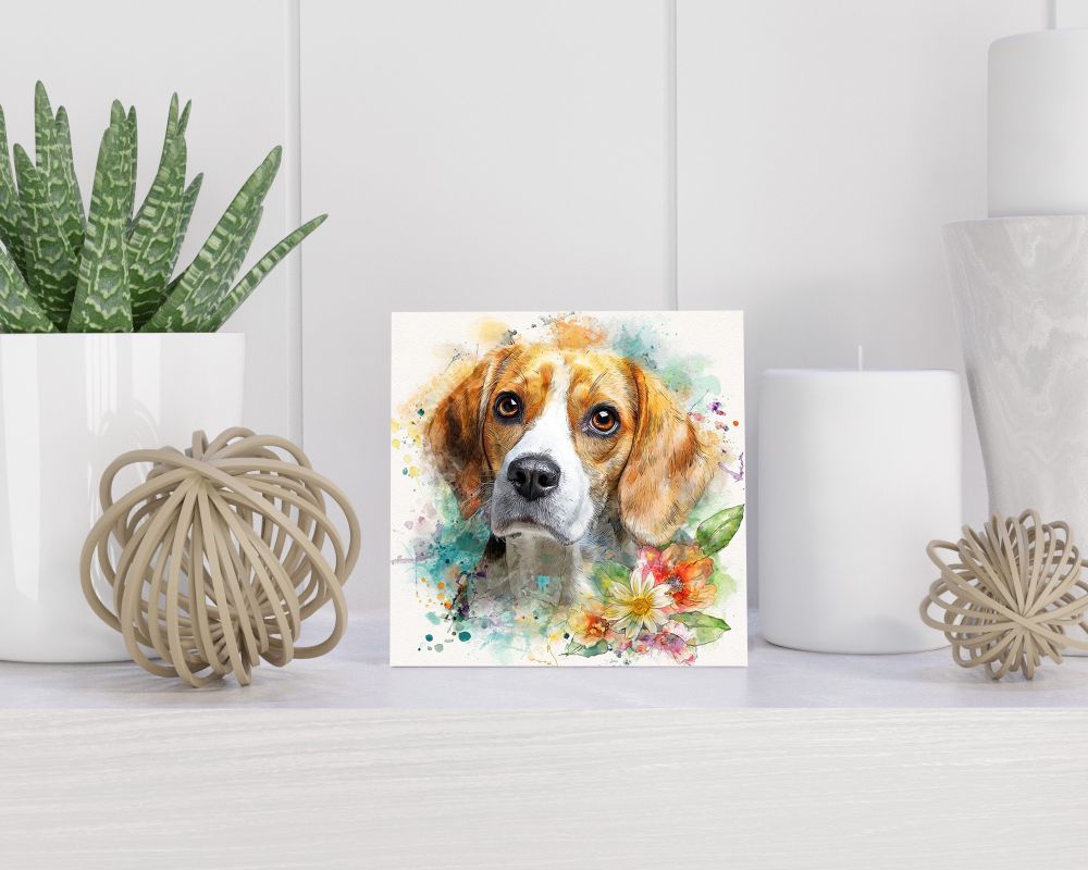 Tegel 15X15 Cm Met Bearded Collie Cadeau Decoratie | Tegeltjes Met Tekst | Tegeltjes Met Spreuken | Collega | Oma | Opa | Pensioen | Mama | Papa | Vriend Tegel 15x15 cm Bearded Collie