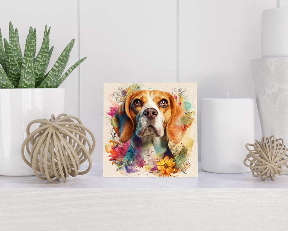Tegel 15X15 Cm Met Bearded Collie Cadeau Decoratie | Tegeltjes Met Tekst | Tegeltjes Met Spreuken | Collega | Oma | Opa | Pensioen | Mama | Papa | Vriend Tegel 15x15 cm Bearded Collie