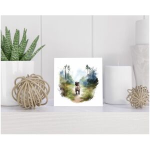 Tegel 15x15 cm Mopshond