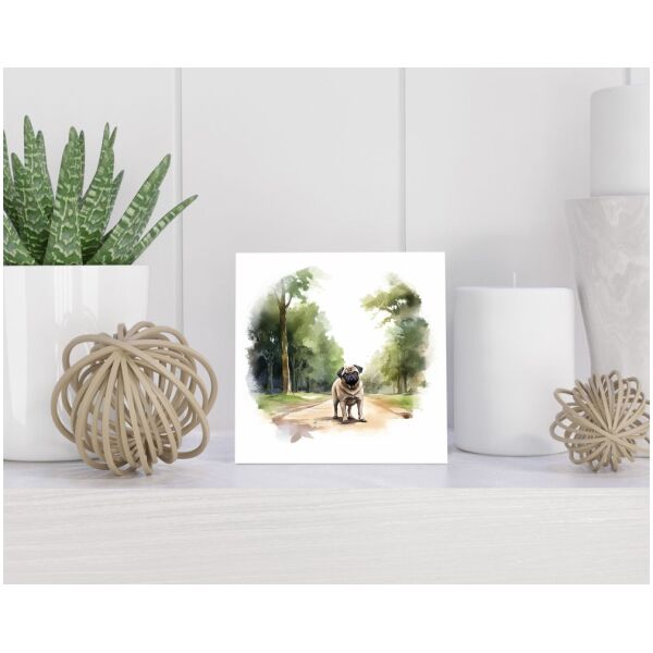 Tegel 15X15 Cm Met Puli Cadeau Decoratie | Tegeltjes Met Tekst | Tegeltjes Met Spreuken | Collega | Oma | Opa | Pensioen | Mama | Papa | Vriend Tegel 15x15 cm Puli