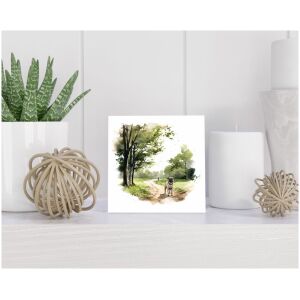 Tegel 15x15 cm Mopshond