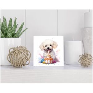 Tegel 15x15 cm Bichon Frisé