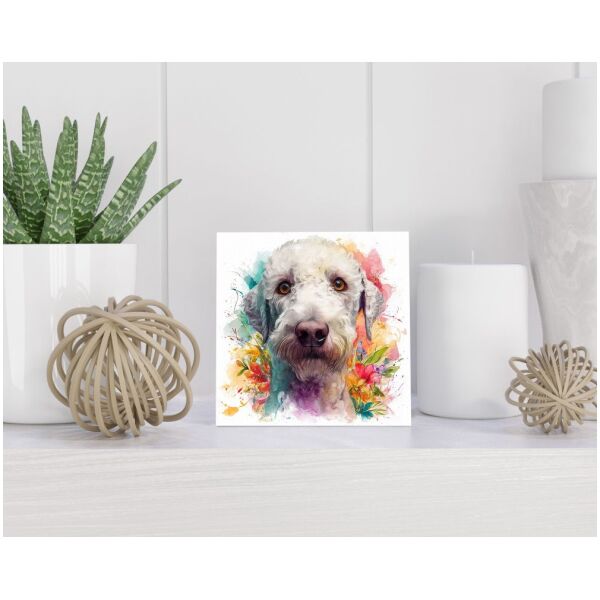 Tegel 15x15 cm Bedlington Terriër