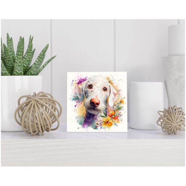 Tegel 15x15 cm Bedlington Terriër